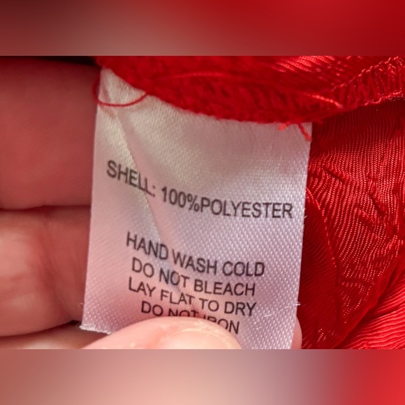 House Of Harlow 1960 Crinkle Fabric Tomato Red Blouse Shirt Sz Small Bold Goth - Picture 4 of 6